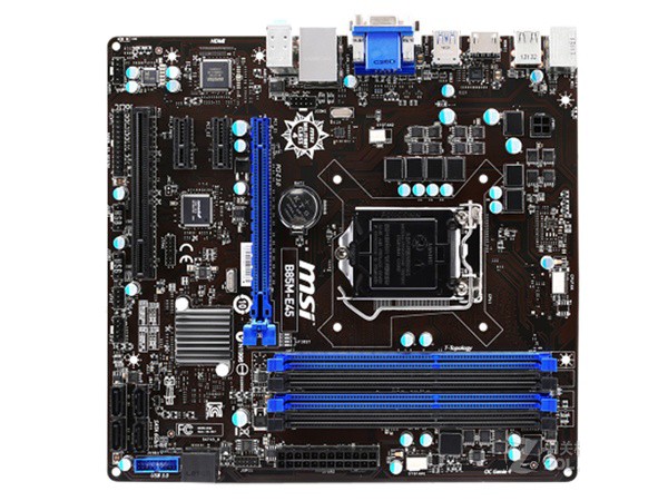 For MSI B85M-E45 motheboard B85 LGA1150 4*DDR3 32G DVI+VGA+HDMI M-ATX Tested ok