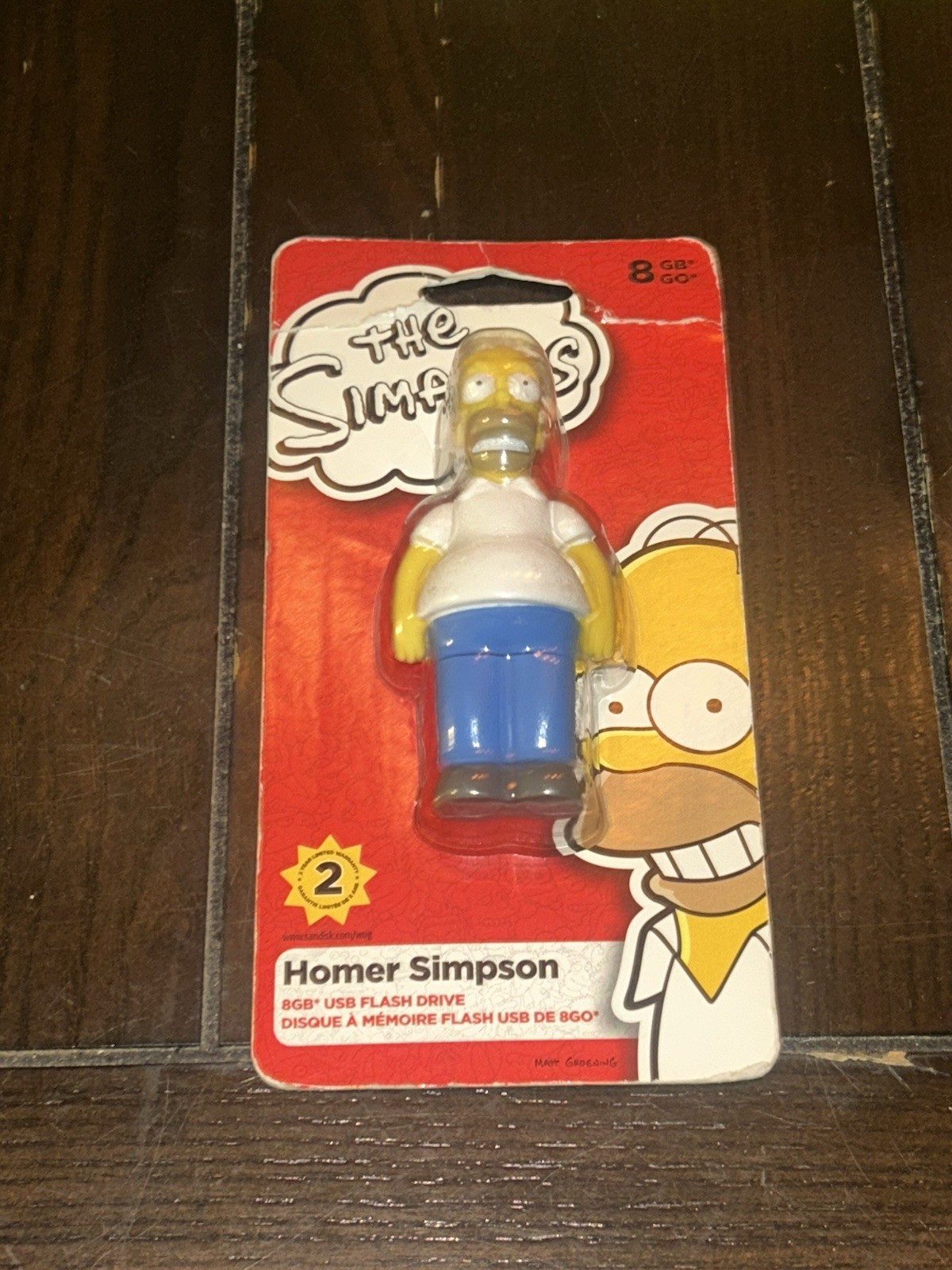 HOMER SIMPSON 8GB USB Flash Drive (2011 Sandisk) New / Unopened Rare
