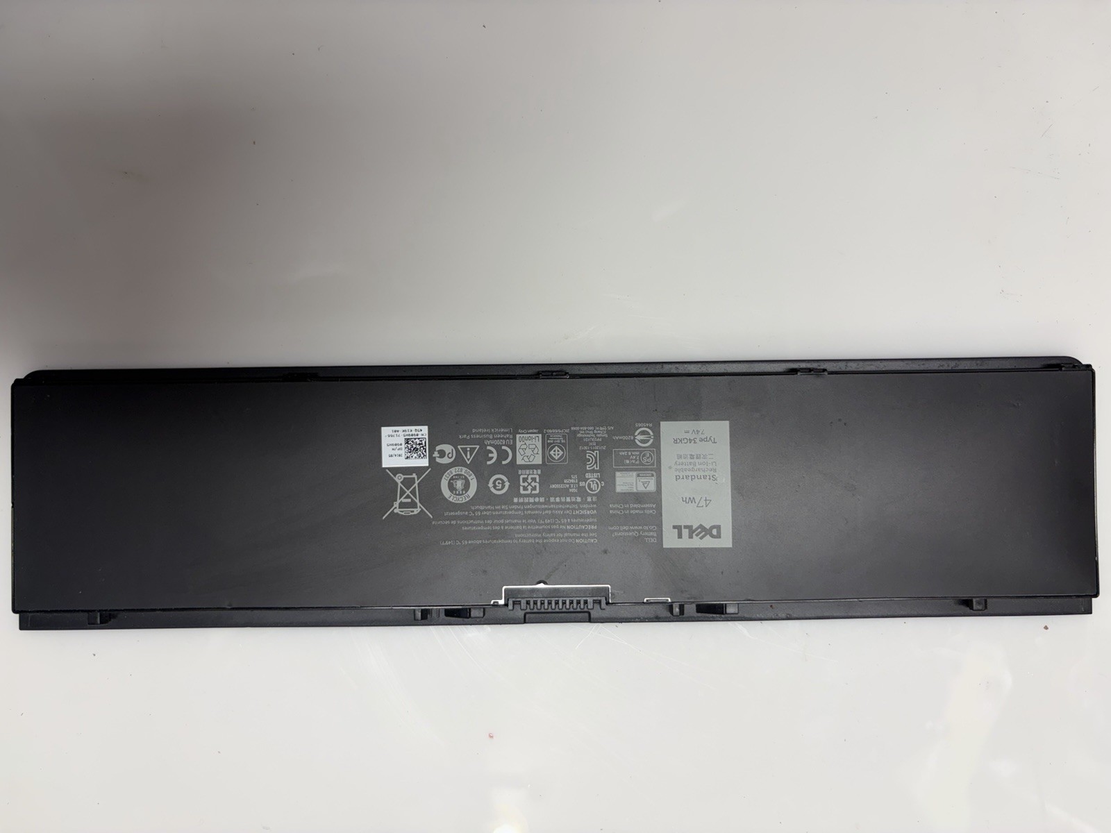 Genuine OEM Dell 34GKR Laptop Battery DP/N 0909H5 47Wh 7.4V Untested