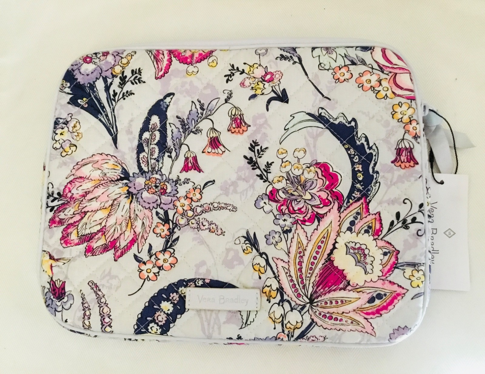 Vera Bradley ~  "Hummingbird Park" ~ Iconic Tablet Sleeve ~ NWT