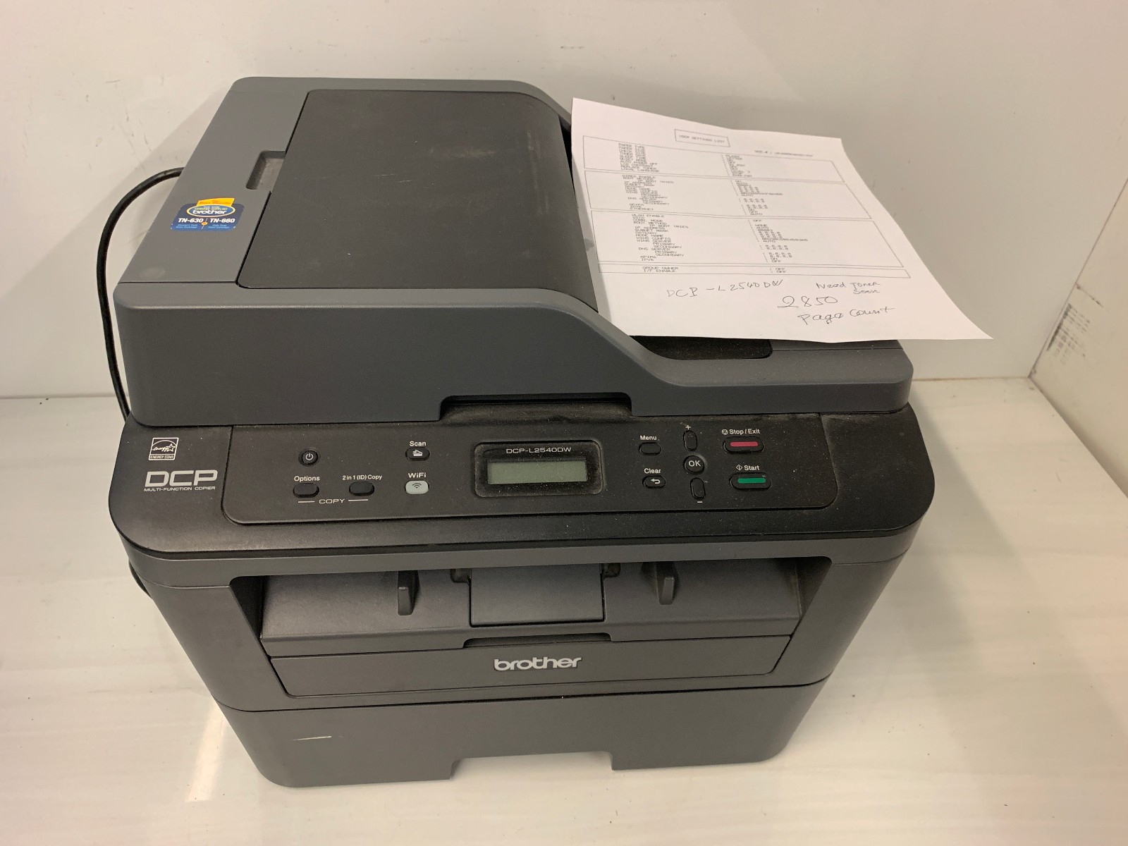 Brother DCP-L2540DW Wireless Monochrome Laser AiO Printer Scanner 2850 Pages