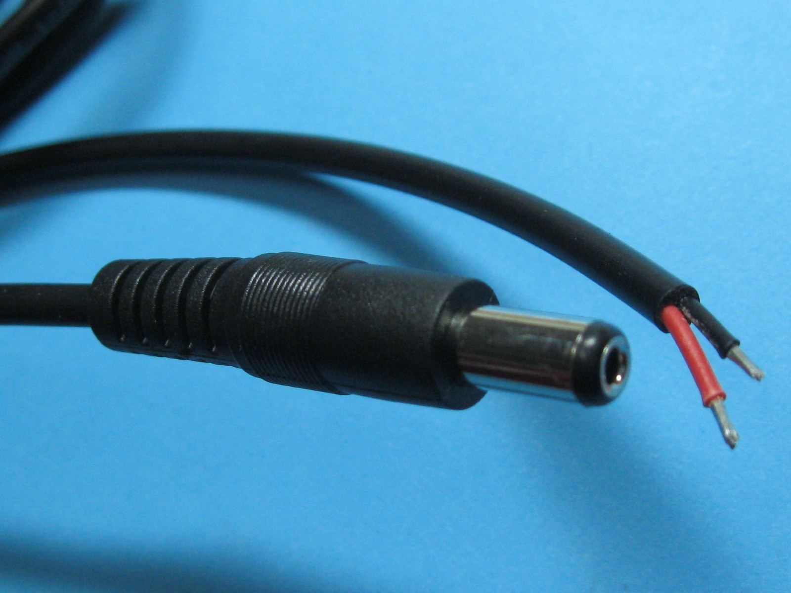 20 pcs DC Power Plug Male Connector 5.5X2.1mm With Cord Cable 100cm 1M New