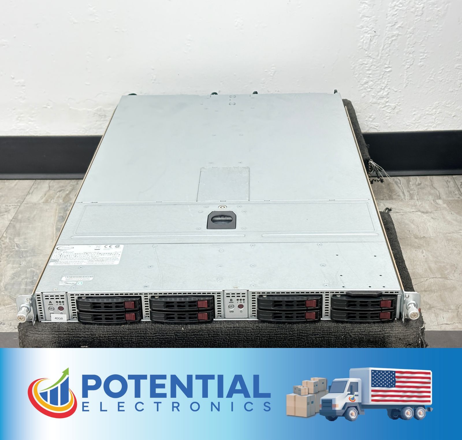 Supermicro SYS-1028TP-DTR 1U 2Node TwinPro Barebone Server Chassis - 2x X10DRT-P