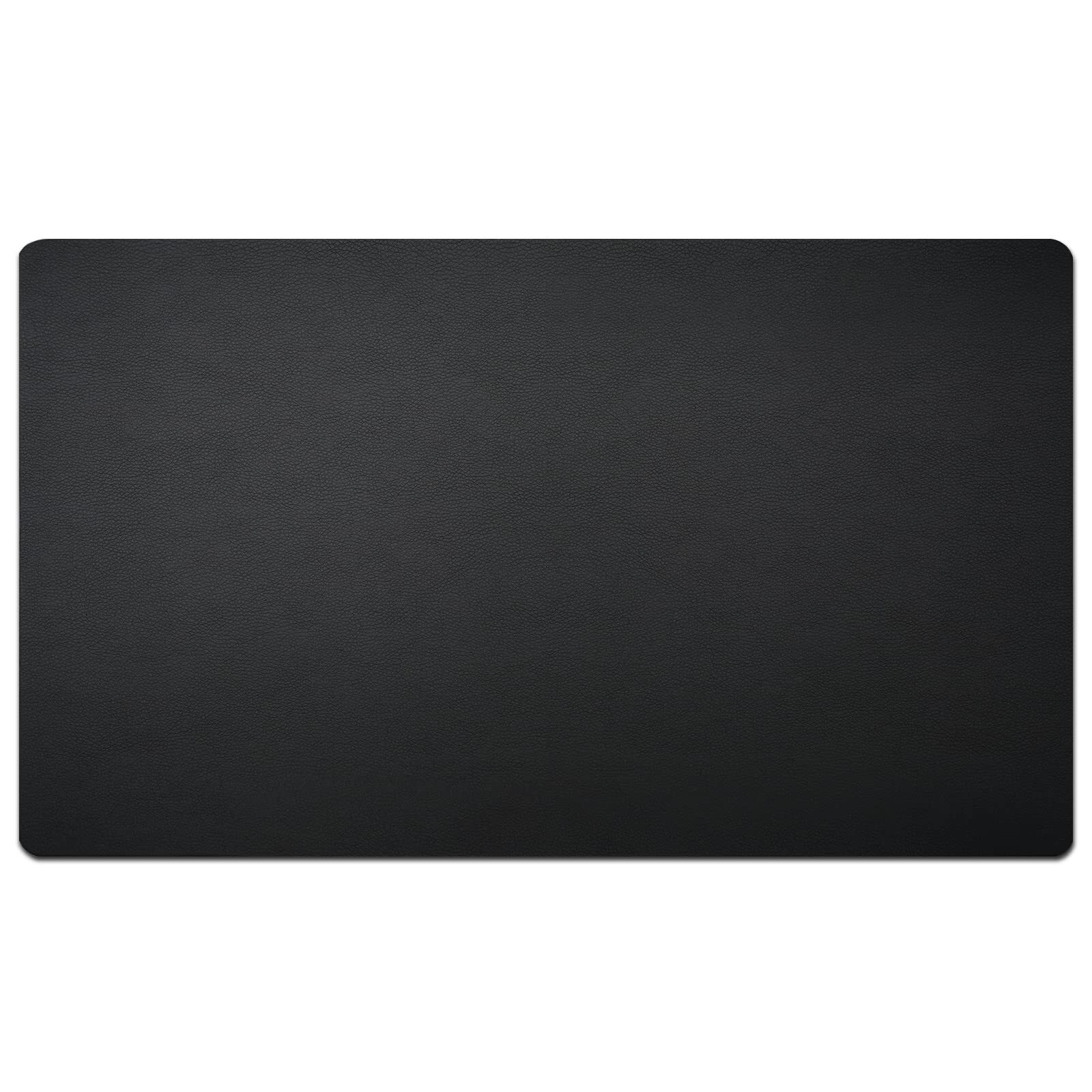 Leather Desk Blotter Pad 24 x 14 Inches Flat Non-Slip Waterproof Black
