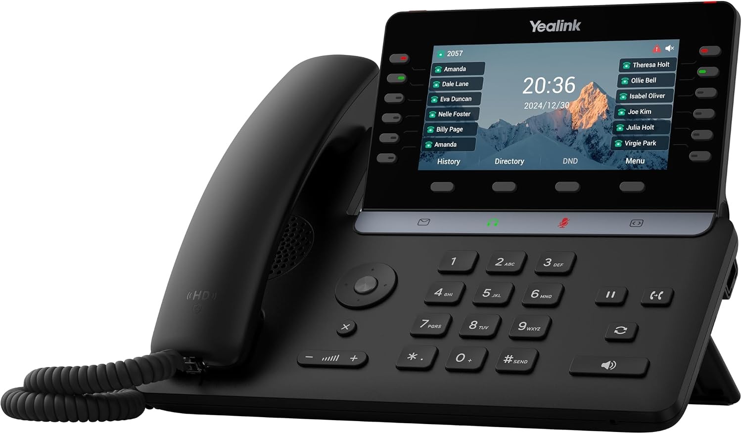Yealink SIP-T85W Wi-Fi IP Phone 16 SIP Accounts 5.5" Color LCD Display 1301220