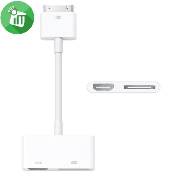 Apple MD098ZM/A 30 Pin Digital AV Adapter - White