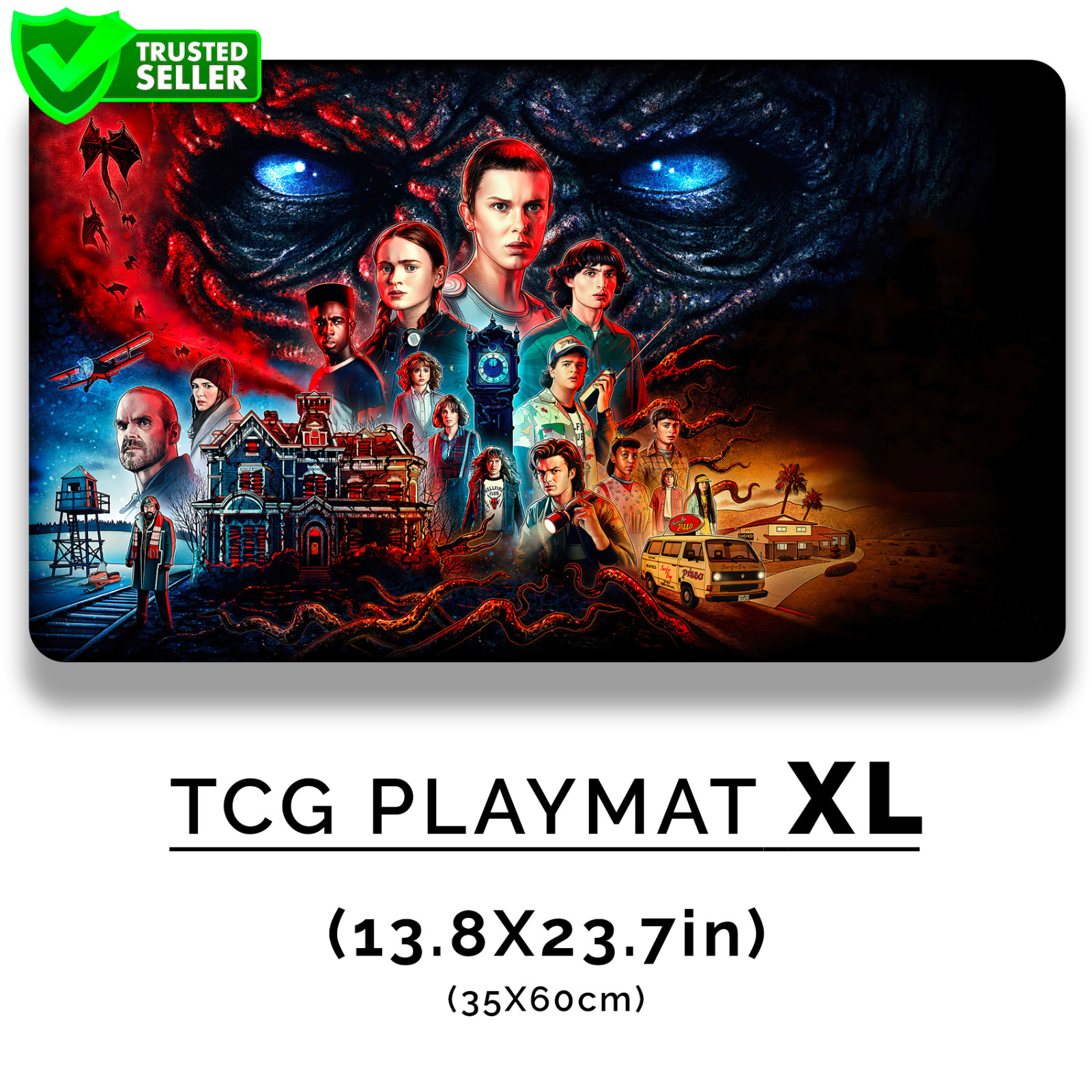 Playmat XL Gaming - 35X60cm - Mouse Desk Mat STRANGER THINGS ID0033