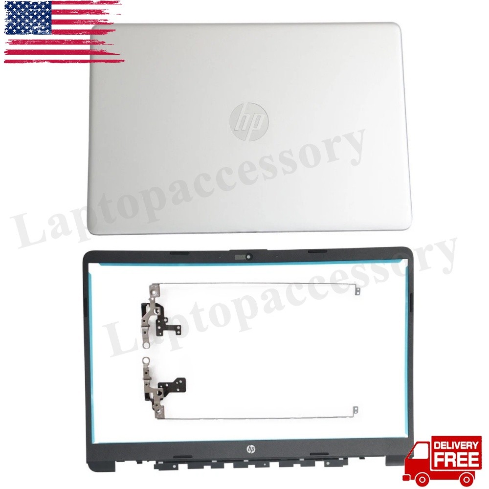 New L63603-001 For HP 15-DY 15-EF 15S-EQ 15S-FQ LCD Back Cover + Bezel + Hinges