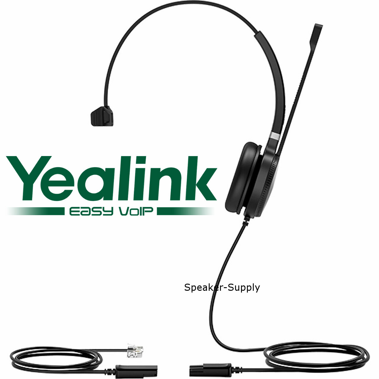 Yealink YHS36-E2-Mono Wired Headset for IP Phones with QD to RJ Port 1308232