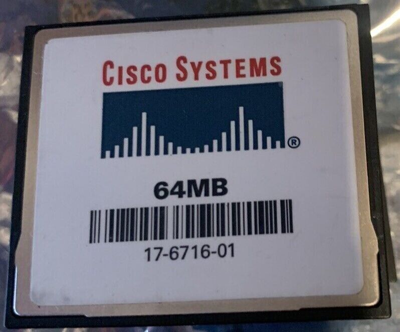Cisco 64MB Compact Flash Memory MEM-CF-64MB Genuine 1800 2800 *1-YEAR WARRANTY*