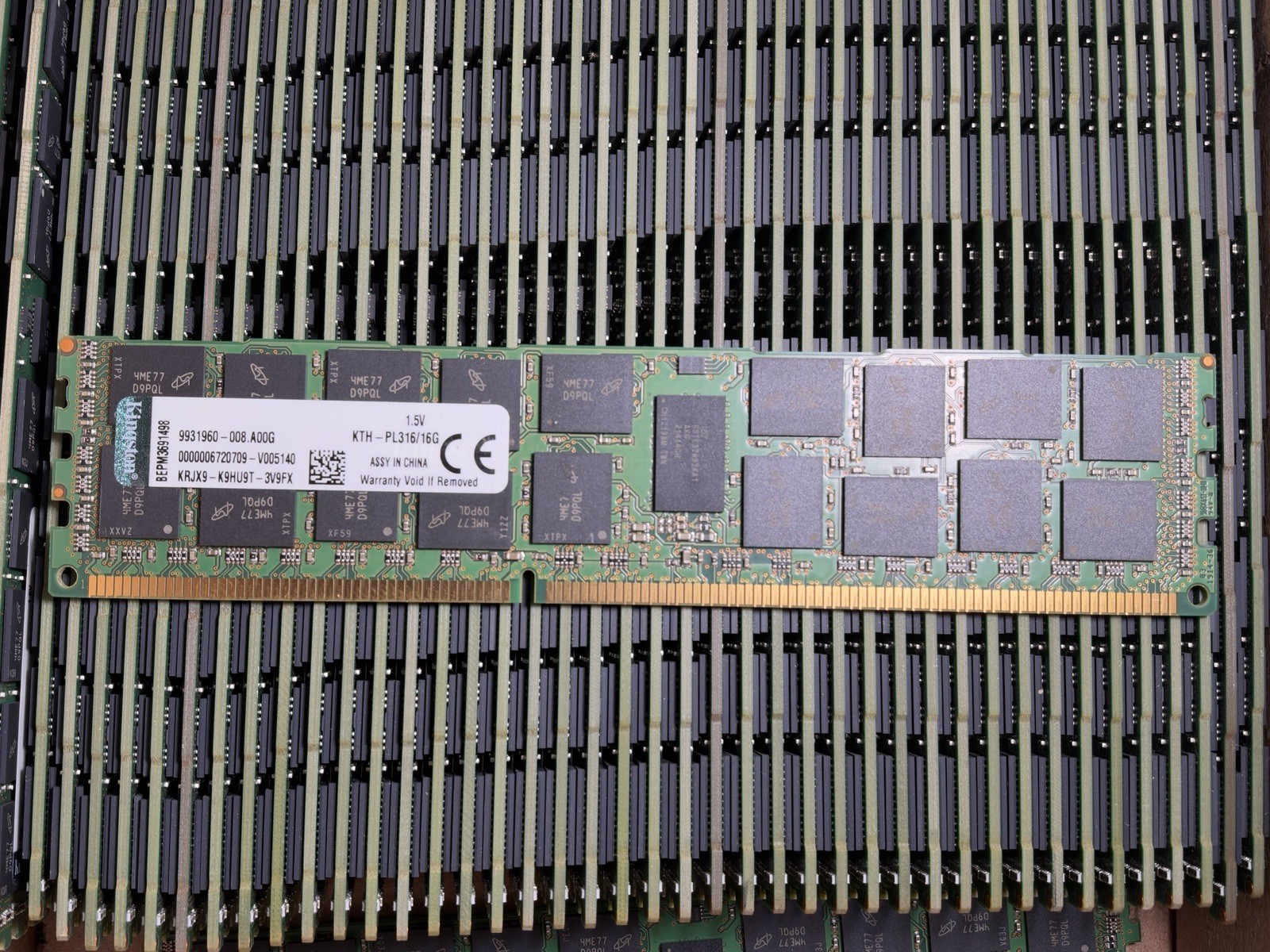 KTH-PL316LV/16G Kingston 16GB PC3-12800 DDR3-1600MHz ECC Memory LOT OF 48