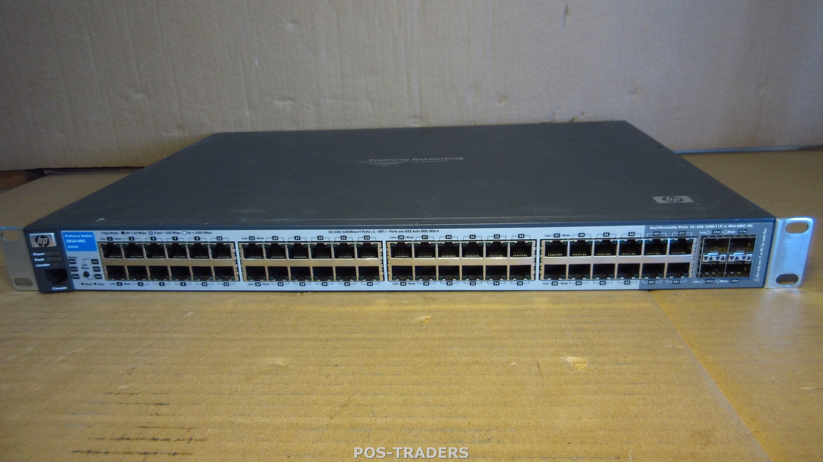 HP J9022A 2810-48G ProCurve 48-Port Gigabit Switch + 4x SFP MINI GBIC + EARS