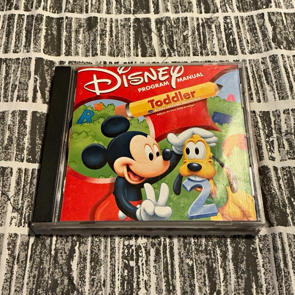 Disney Mickey Mouse Toddler Early Learning CD-ROM w/ Manual PC/Mac
