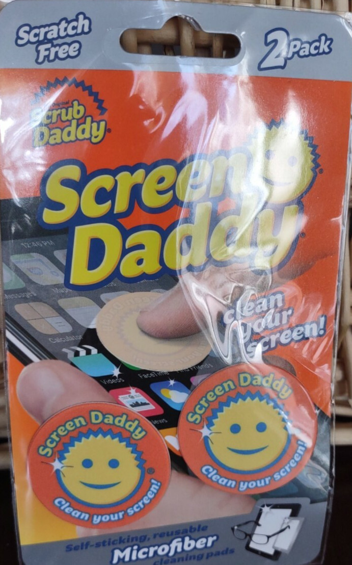 Screen Daddy Clean Your Screen for cell phones/glasses-1ea Pk of 2-NEW-SHIP 24HR