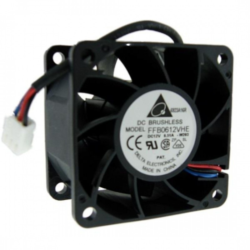 Delta FFB0612VHE 60mm 12 Volt DC 6000 RPM Cooling FAN