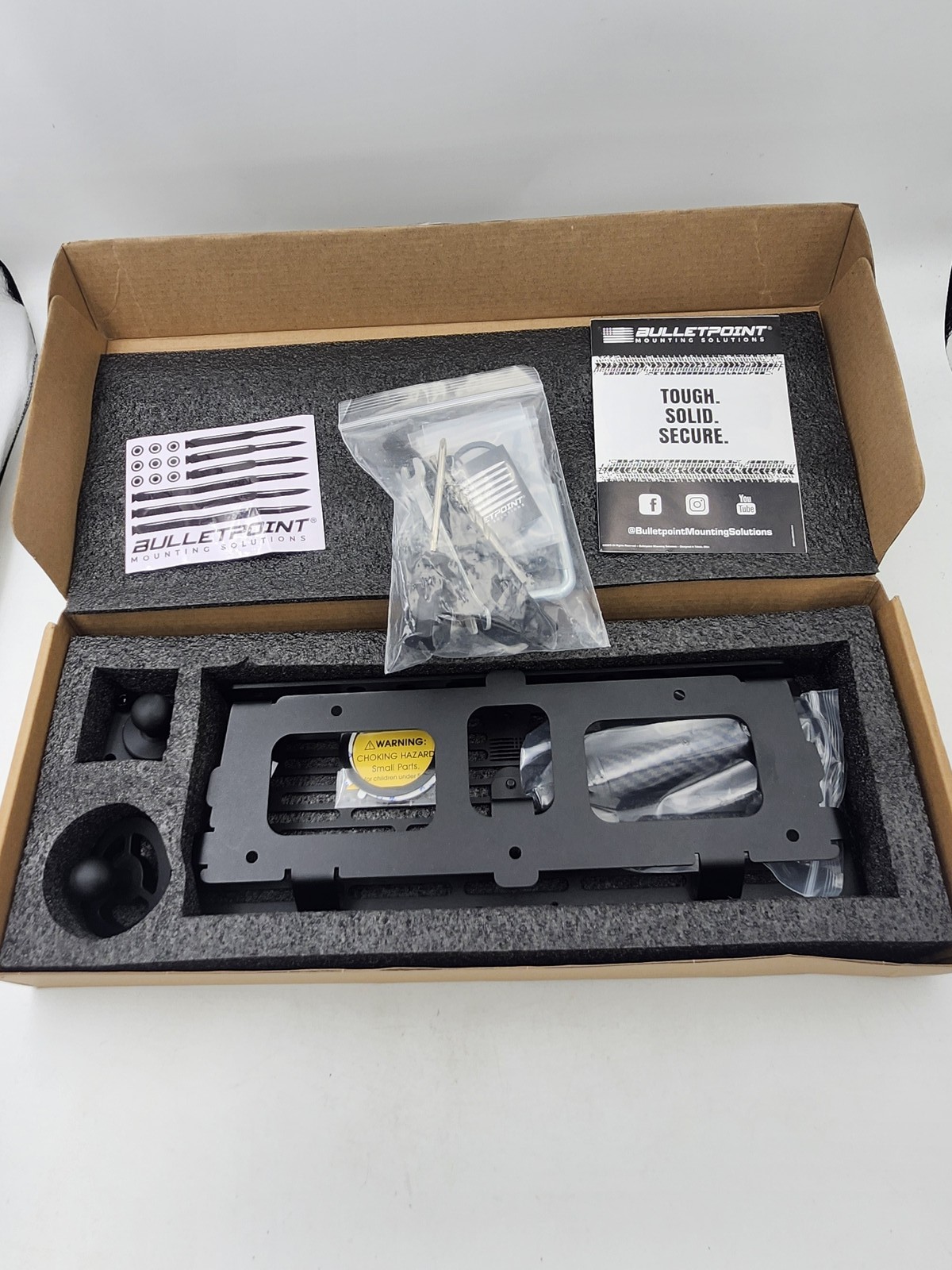 Bulletpoint Mounting Solutions Tablet Mount Bracket Kit Black w Hardware