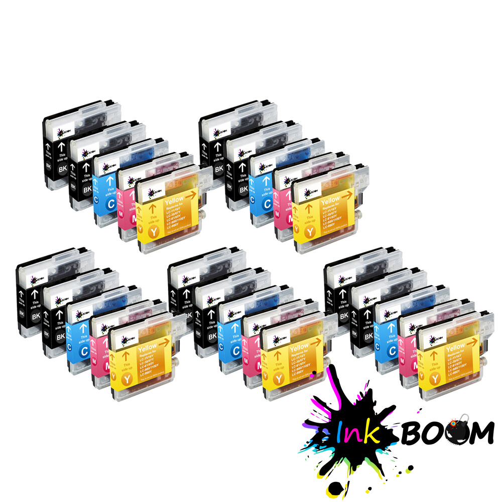25 Ink Cartridge fits Brother LC61 LC-61 MFC-250C MFC-255CW MFC-290C 295CN 490CW