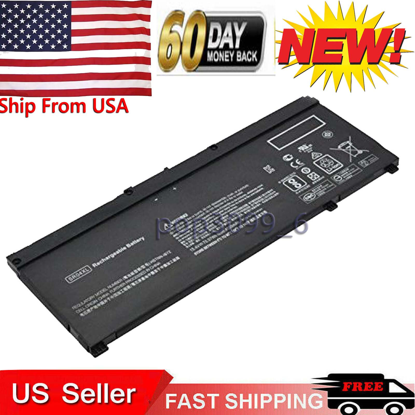 Brand SR04XL BATTERY 917724-855 15-CE 15-CE011DX HSTNN-DB7W SR04070 917678-1B1