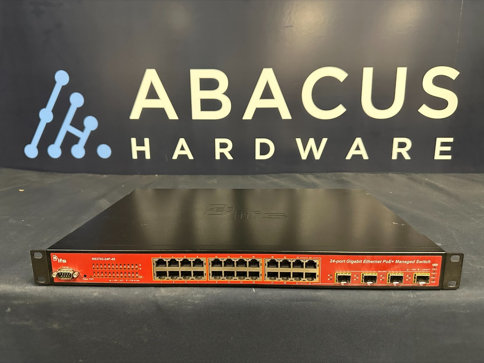 Interlogix NS3702-24P-4S Gigabit Network Switch Fully Tested