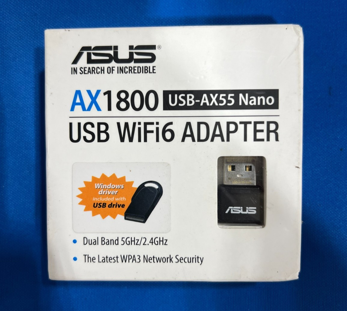 ASUS USB-AX55 Nano AX1800 WiFi 6 USB Adapter Dual Band WPA3
