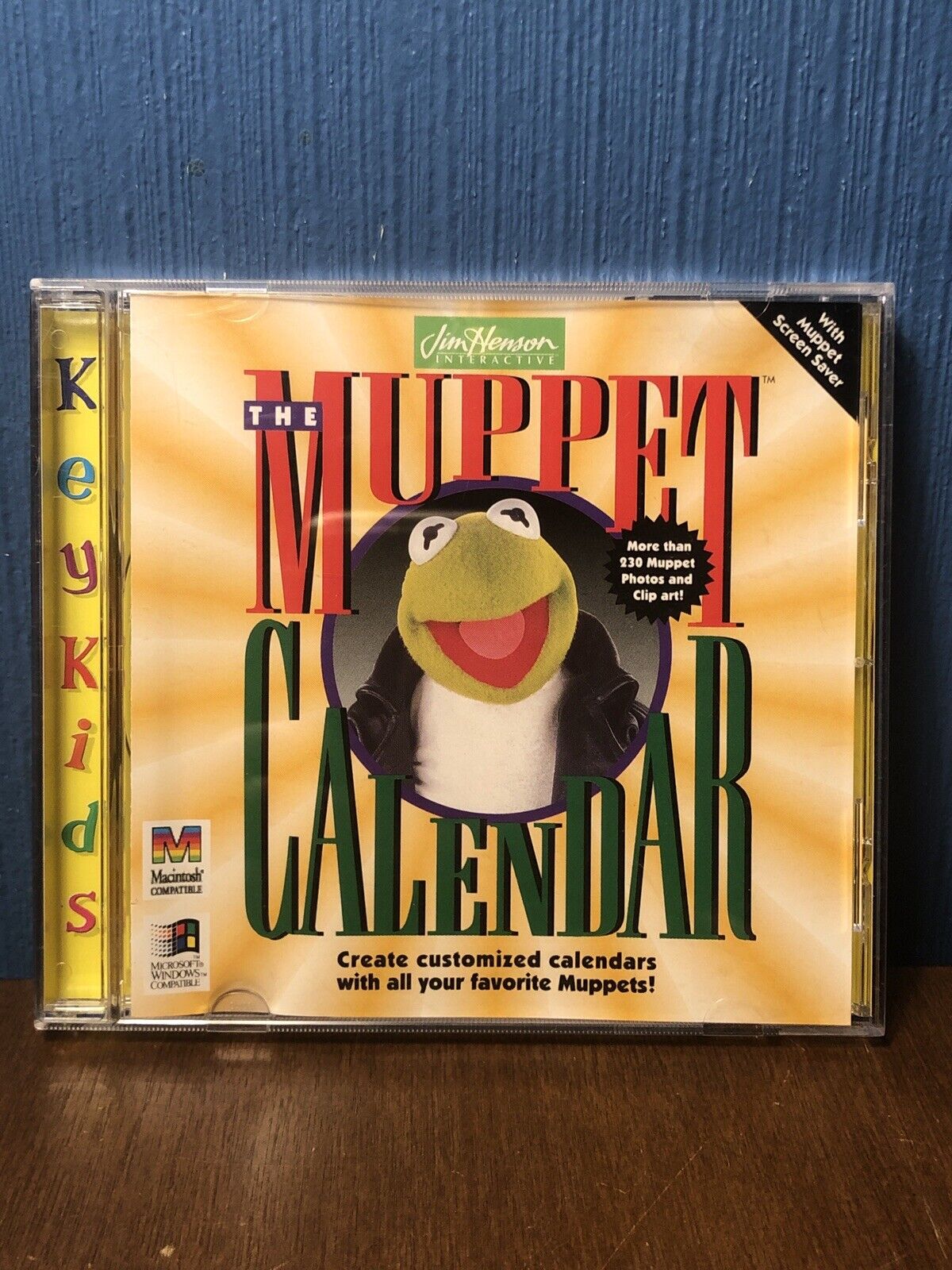 VINTAGE Muppets PC Cd Rom - Jim Henson Interactive CALENDAR - 90s Clip Art Pics