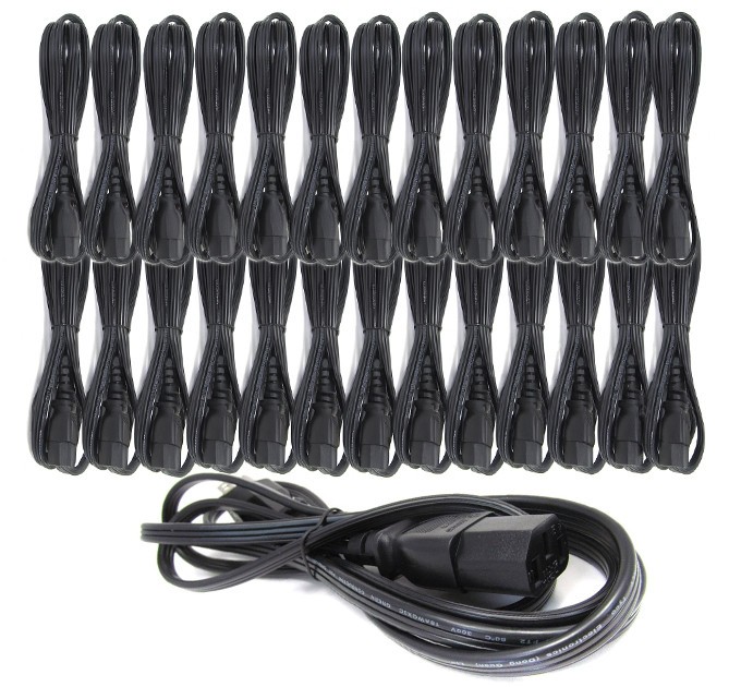Lot of 20 - Power Cable Cord 6 ft Standard 3 Prong 05120P 5120P - High Quality