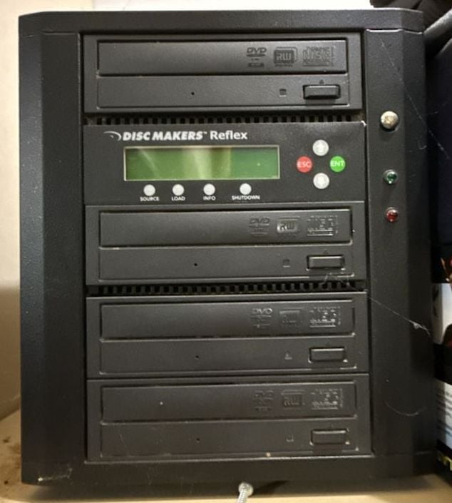 4 Disc Makers Reflex DVD CD Disc Duplicator Tower