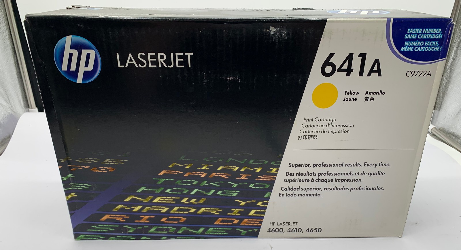 Genuine HP 641A (C9722A) Yellow Toner Cartridge, OEM