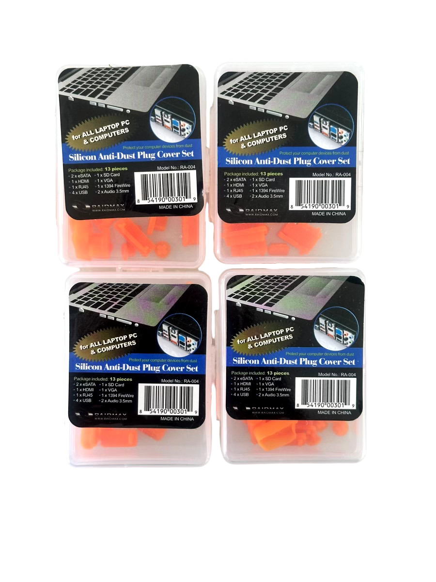 13PCS Silicon Anti-Dust Plug Cover Set Laptop PC Universal *LOT OF 4*
