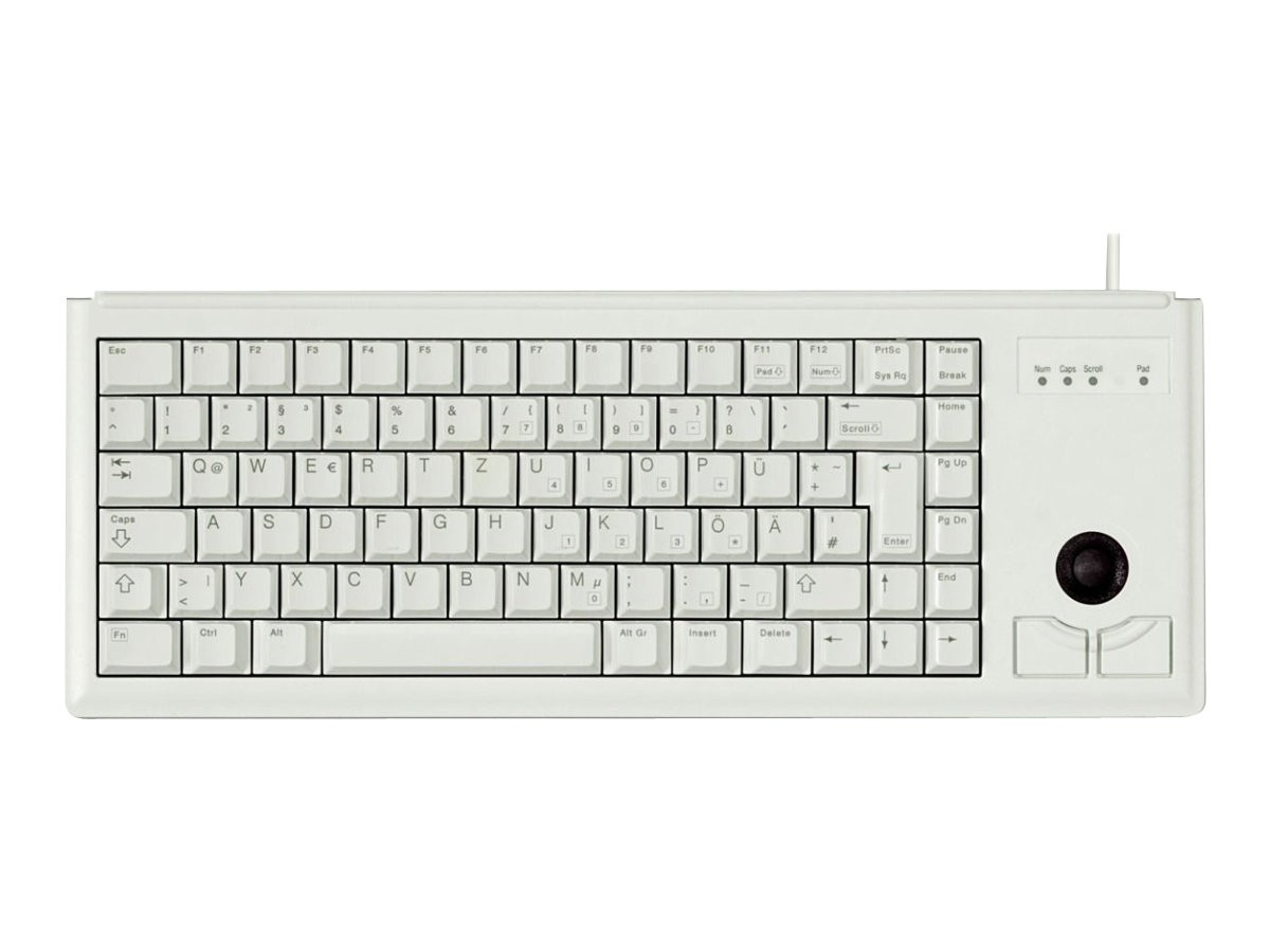 Cherry Slim Line Compact Keyboard G84-4400 Trackball 84 G84-4400LUBFR-0