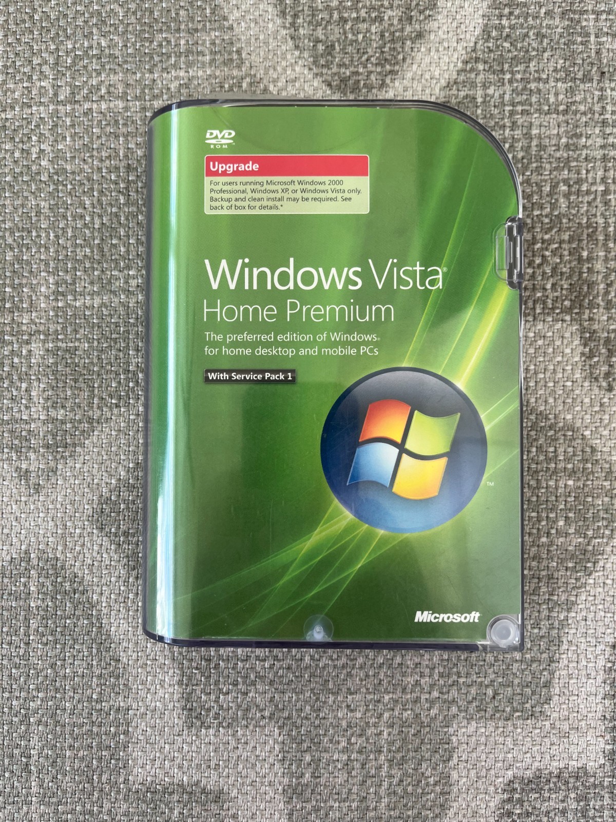 Microsoft Windows Vista Home Premium Upgrade 32-Bit DVD w/ Product Key - USED