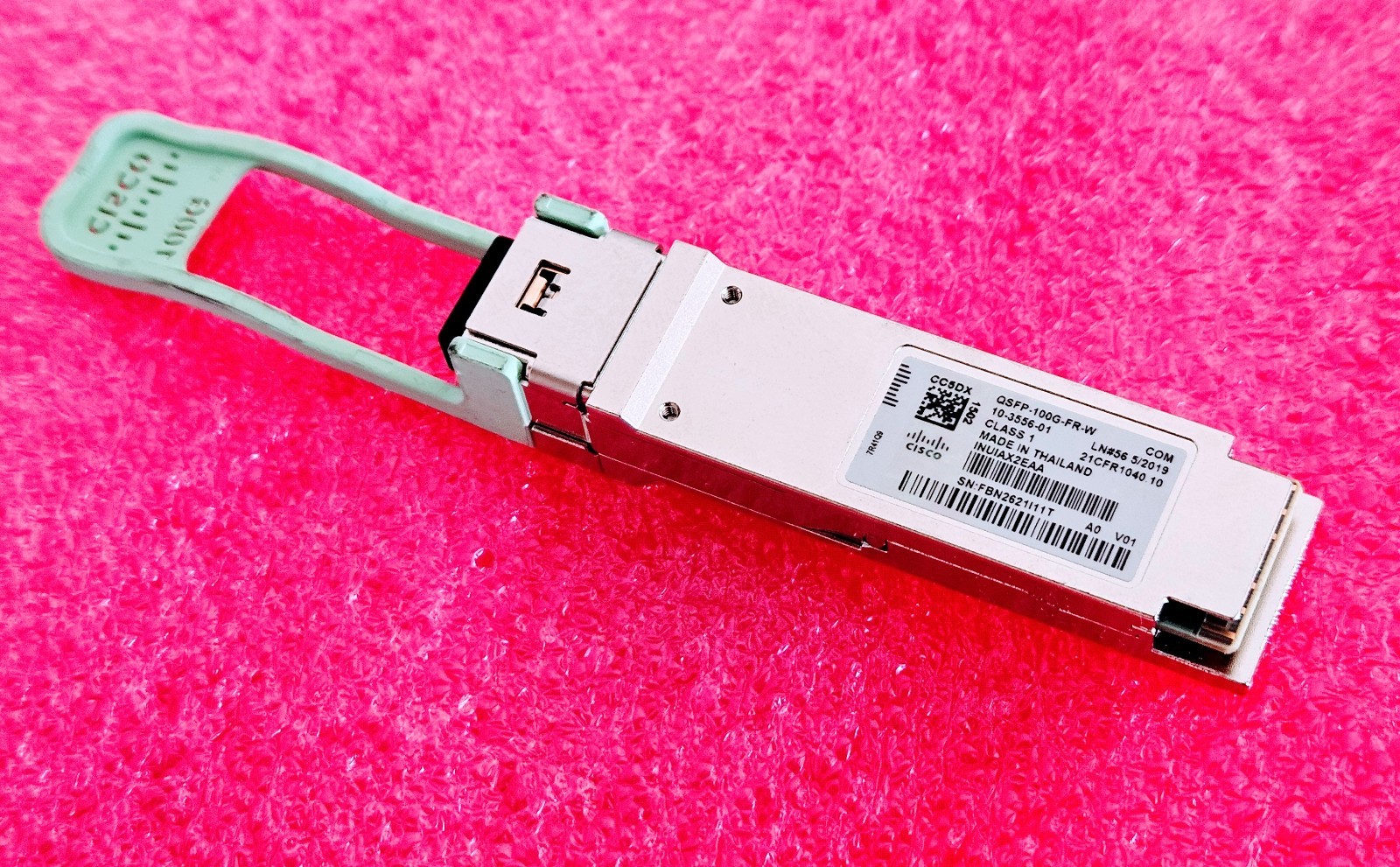 Genuine Cisco QSFP-100G-FR-W 10-3556-01 100GBASE-FR LC SMF Optic 1310nm Hologram