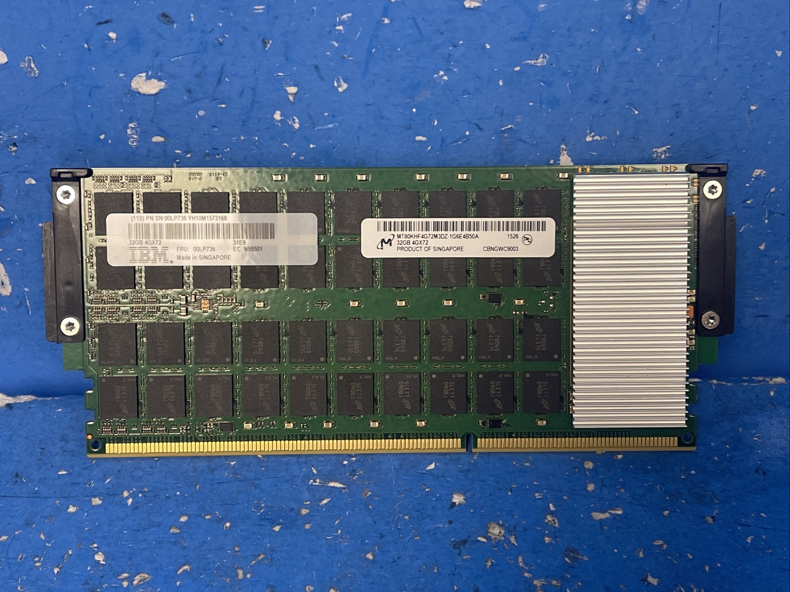 MICRON  32GB SERVER RAM MEMORY MT80KHF4G72M3DZ-1G6E4B50A 00LP736  4Gx72 IBM