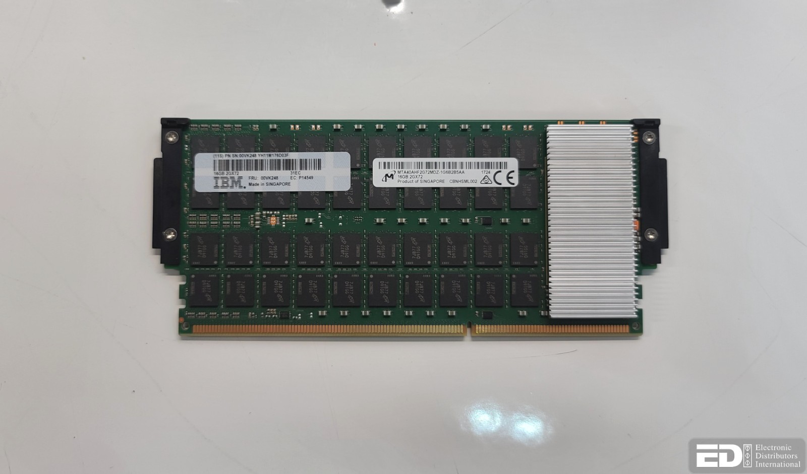 Micron MTA40AHF2G72MDZ-1G6B2B5AA IBM 00VK248 16GB 2Gx72 Server Memory