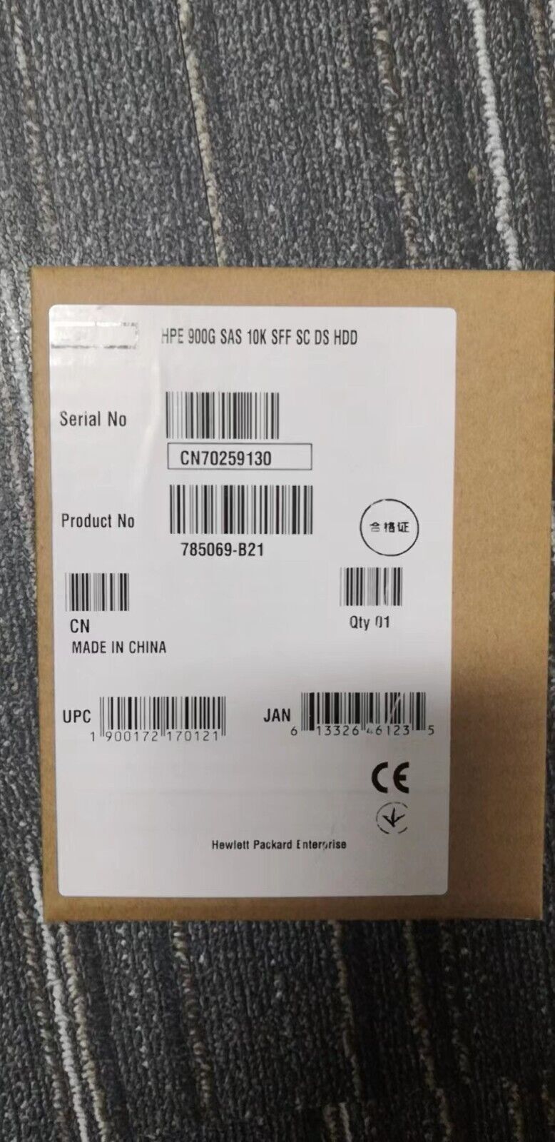 NEW 785069-B21 HP 900GB 12G SAS 10K 2.5" SC Enterprise HDD 785411-001