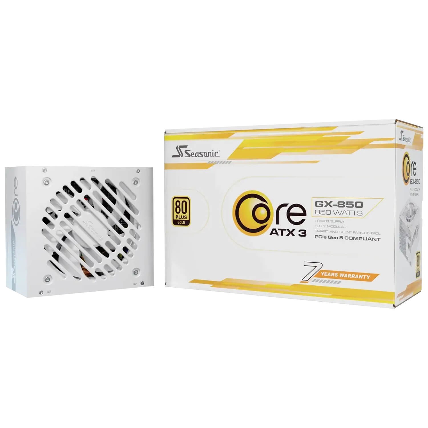 Seasonic GX-850 850W CORE (V2) GX ATX 3.1 80+ Gold White SRP-CGX851-A5A32SF-W