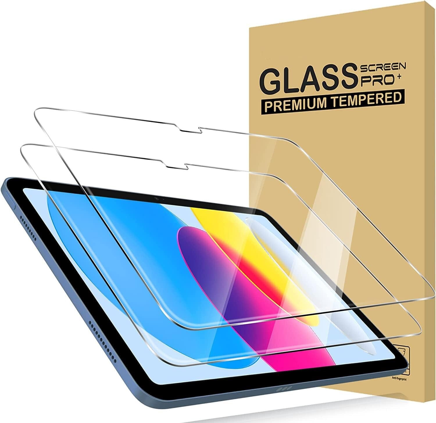 (2 Pack) Apple iPad 10th Gen 2022 10.9 INCH HD Premium Tempered Screen Protector