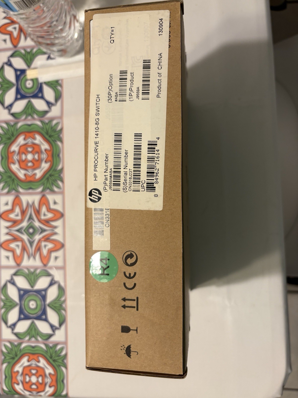 HP ProCurve 1410-8G Ethernet Switch Managed 8-Port/power adapter J9559A/cables
