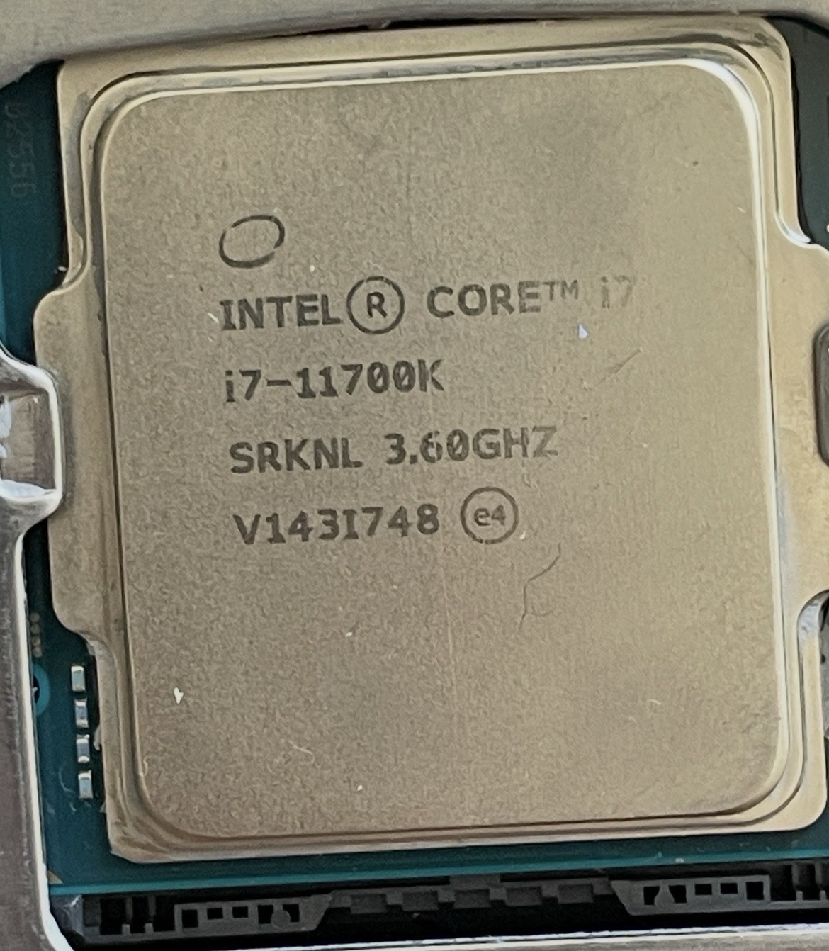 Intel Core i7-11700K 3.60GHz 8 Core SRKNL 16 Thread LGA 1200