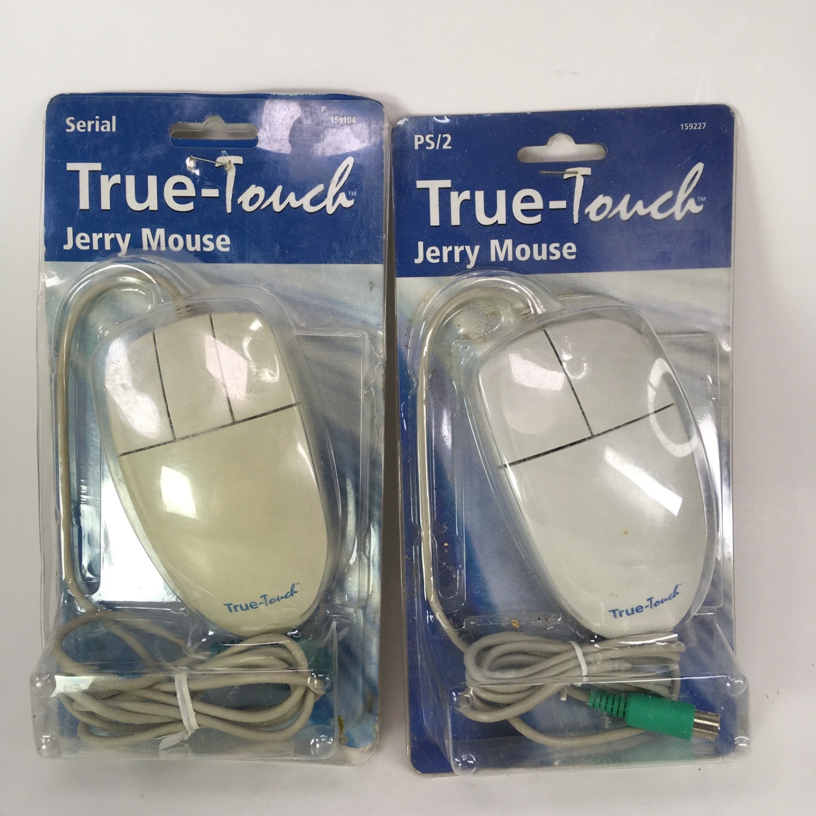 LOT 2 - Manhattan True-Touch Jerry Ball Mouse  SERIAL 3 button and PS/2 2 button