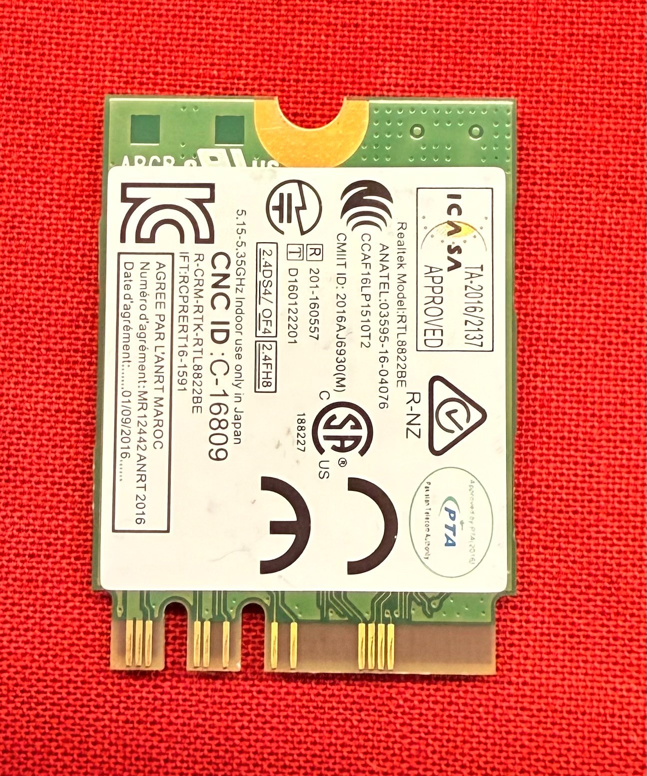 ORIGINAL LENOVO IDEAPAD FLEX 6-14IKB WIRELESS CARD 01AX712