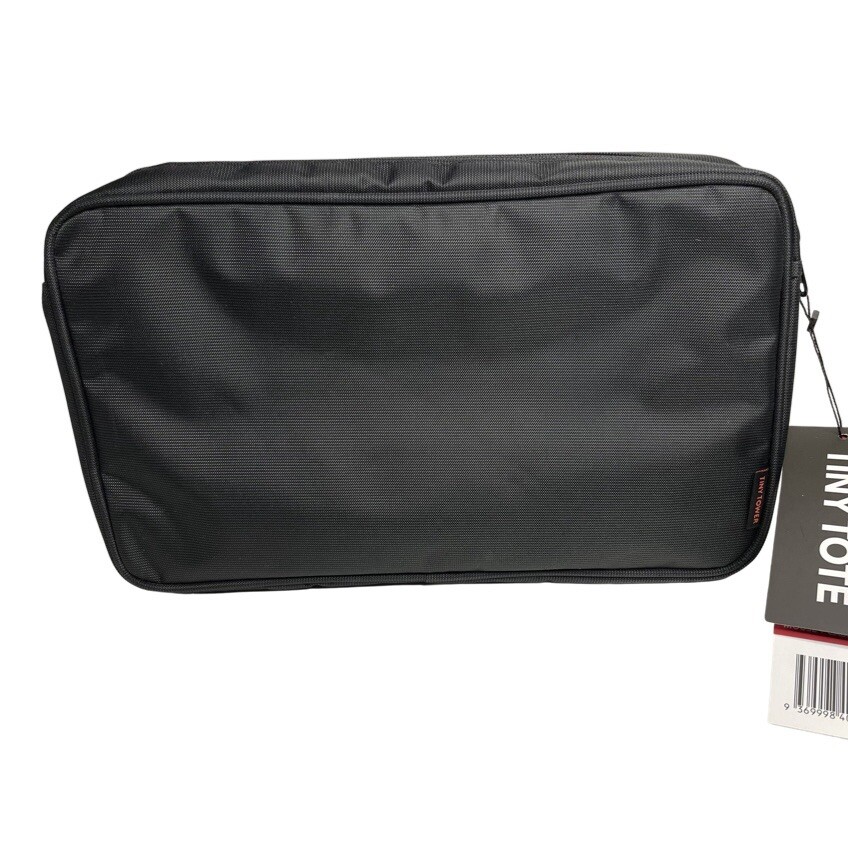 TINY TOWER Electronic Accessories keyboard Tote Bag Organizer Travel Black **NWT