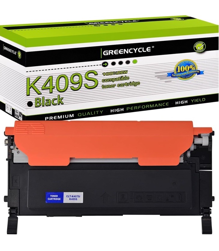 greencycle Compatible Toner Cartridge Replacement for Samsung CLT-409S CLTK409S 