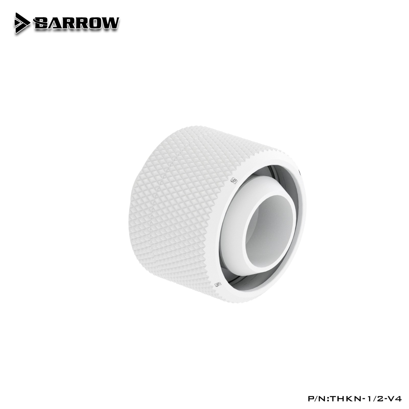 8Pcs Barrow G1/4" to 1/2" ID, 3/4" OD Compression Fitting 13/19mm Tubing White