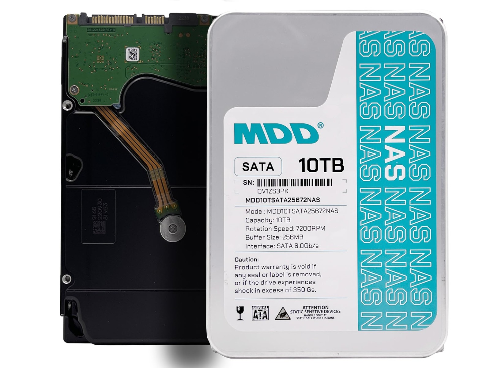 MDD MAXDIGITALDATA 2021 MDD (MDD10TSATA25672NAS) 10TB 7200RPM 256MB Cache SAT...