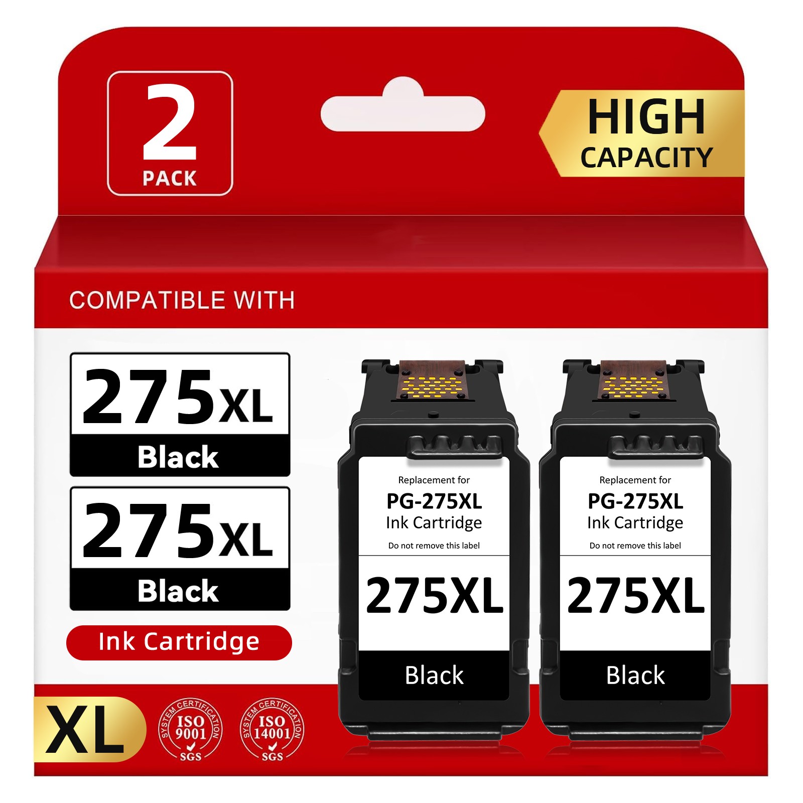 PG-275XL CL-276XL Ink Cartridges for Canon Pixma TS3520 TS3500 TS3700 TS3722 Ink