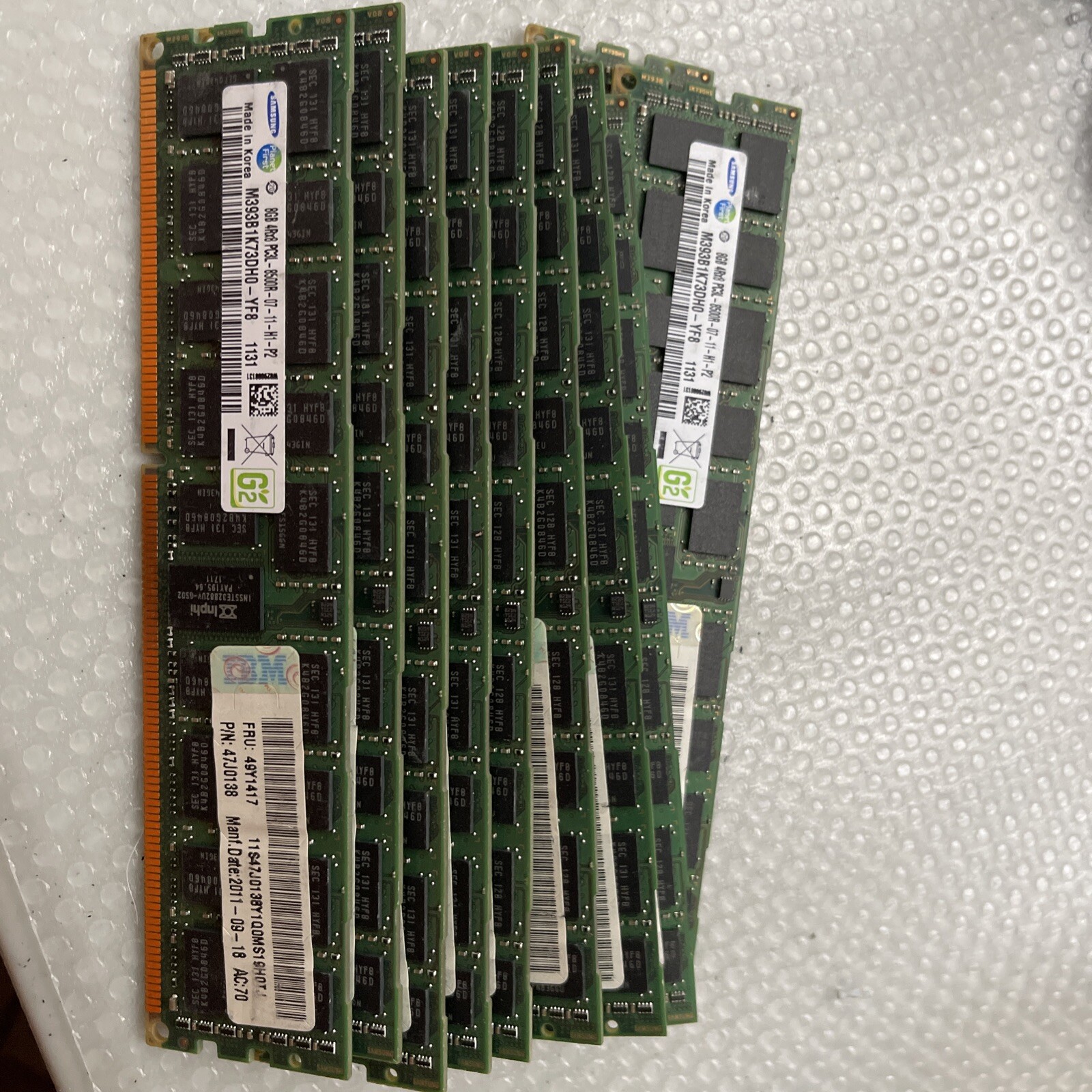 Samsung M393B1K73DH0-YF8 8GB PC3L 8500R 49y1417 47j0138 Memroy