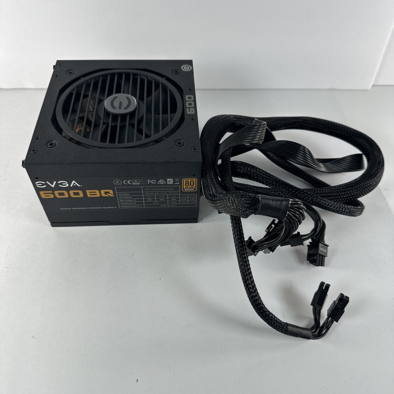 EVGA 600 BQ 600W 80+ Bronze Semi Modular ATX Power Supply 110-BQ-0600