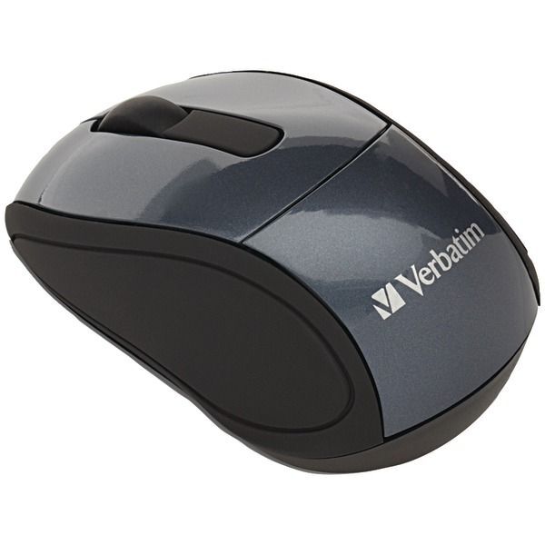 Verbatim 97470 Cordless Optical Computer Mouse, Mini Travel, 3 Buttons, 2.4 GHz