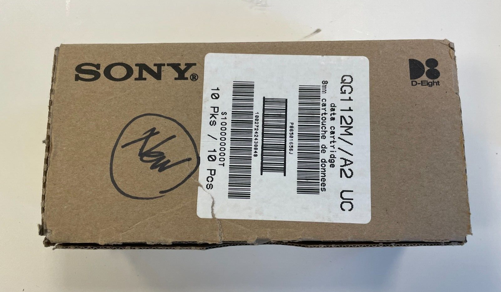 SEALED BOX QTY 10 SONY QG112M A2 8MM 2.5/5.0GB Data Tape Cartridges 